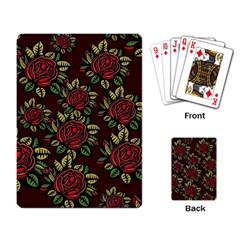 Flower Seamless Tile Background Playing Cards Single Design (rectangle) by Vaneshart