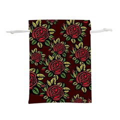 Flower Seamless Tile Background Lightweight Drawstring Pouch (l)