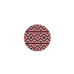 Folklore Ethnic Pattern Background 1  Mini Buttons by Vaneshart