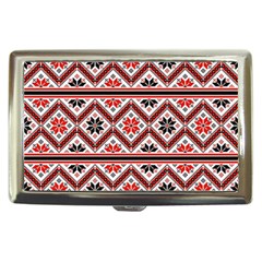 Folklore Ethnic Pattern Background Cigarette Money Case by Vaneshart