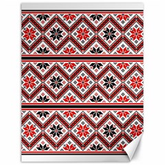 Folklore Ethnic Pattern Background Canvas 18  X 24  by Vaneshart