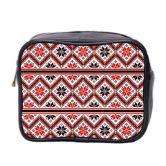 Folklore Ethnic Pattern Background Mini Toiletries Bag (two Sides) by Vaneshart