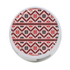 Folklore Ethnic Pattern Background 4-port Usb Hub (one Side) by Vaneshart