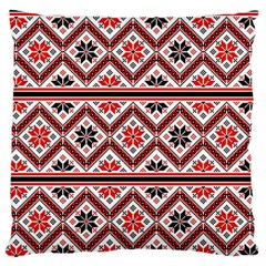 Folklore Ethnic Pattern Background Large Flano Cushion Case (two Sides) by Vaneshart