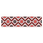 Folklore Ethnic Pattern Background Satin Scarf (Oblong) Front