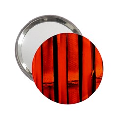 Orange Seamless Bamboo Background 2 25  Handbag Mirrors by Vaneshart