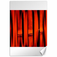 Orange Seamless Bamboo Background Canvas 20  X 30  by Vaneshart