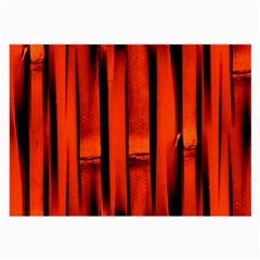 Orange Seamless Bamboo Background Large Glasses Cloth (2 Sides) by Vaneshart