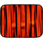 Orange Seamless Bamboo Background Double Sided Fleece Blanket (Mini)  35 x27  Blanket Front