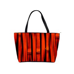 Orange Seamless Bamboo Background Classic Shoulder Handbag by Vaneshart