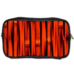 Orange Seamless Bamboo Background Toiletries Bag (one Side) by Vaneshart