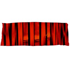 Orange Seamless Bamboo Background Body Pillow Case (dakimakura) by Vaneshart