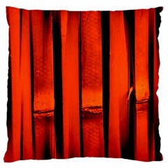 Orange Seamless Bamboo Background Large Cushion Case (one Side) by Vaneshart