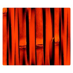 Orange Seamless Bamboo Background Double Sided Flano Blanket (small)  by Vaneshart