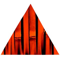 Orange Seamless Bamboo Background Wooden Puzzle Triangle