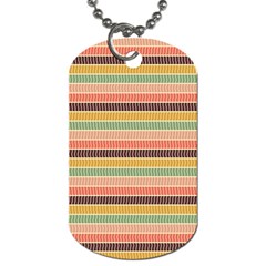 Vintage Stripes Lines Background Dog Tag (two Sides) by Vaneshart