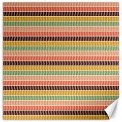 Vintage Stripes Lines Background Canvas 16  X 16  by Vaneshart