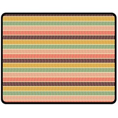 Vintage Stripes Lines Background Double Sided Fleece Blanket (medium)  by Vaneshart