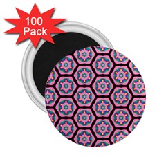 Background Pattern Tile Flower 2 25  Magnets (100 Pack) 