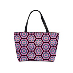 Background Pattern Tile Flower Classic Shoulder Handbag by Vaneshart