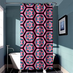 Background Pattern Tile Flower Shower Curtain 36  X 72  (stall)  by Vaneshart