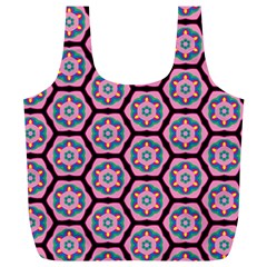 Background Pattern Tile Flower Full Print Recycle Bag (xl) by Vaneshart