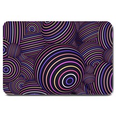 Abtract Colorful Spheres Large Doormat  by Vaneshart