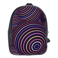 Abtract Colorful Spheres School Bag (large) by Vaneshart