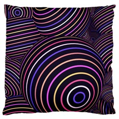 Abtract Colorful Spheres Large Cushion Case (one Side) by Vaneshart