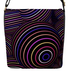 Abtract Colorful Spheres Flap Closure Messenger Bag (s) by Vaneshart