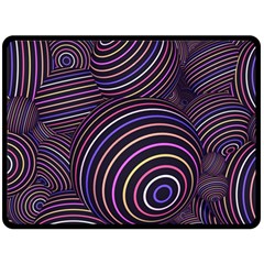 Abtract Colorful Spheres Double Sided Fleece Blanket (large)  by Vaneshart