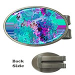 Background Texture Pattern Money Clips (Oval)  Front