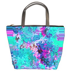 Background Texture Pattern Bucket Bag by Vaneshart