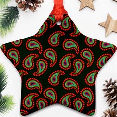 Seamless Paisley Pattern Star Ornament (two Sides) by Vaneshart