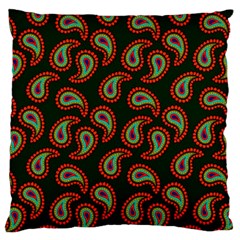 Seamless Paisley Pattern Large Flano Cushion Case (two Sides) by Vaneshart