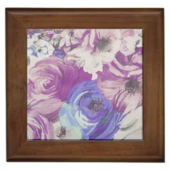 Floral Vintage Wallpaper Pattern Framed Tile by Vaneshart