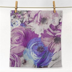 Floral Vintage Wallpaper Pattern Face Towel by Vaneshart