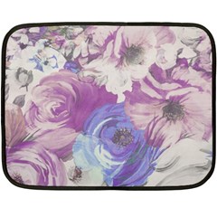 Floral Vintage Wallpaper Pattern Double Sided Fleece Blanket (mini)  by Vaneshart