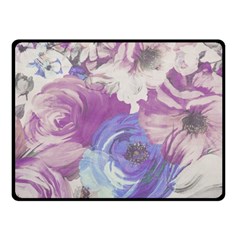 Floral Vintage Wallpaper Pattern Fleece Blanket (small) by Vaneshart