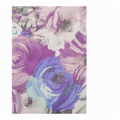 Floral Vintage Wallpaper Pattern Small Garden Flag (two Sides) by Vaneshart