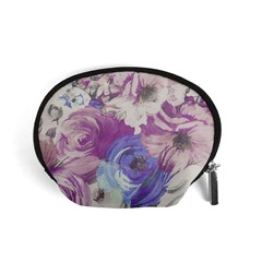 Floral Vintage Wallpaper Pattern Accessory Pouch (small) by Vaneshart