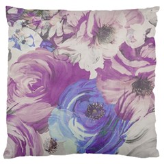 Floral Vintage Wallpaper Pattern Large Flano Cushion Case (one Side) by Vaneshart