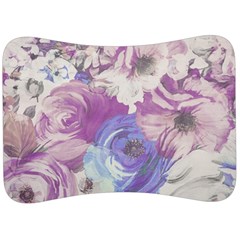 Floral Vintage Wallpaper Pattern Velour Seat Head Rest Cushion by Vaneshart