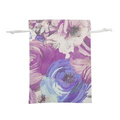 Floral Vintage Wallpaper Pattern Lightweight Drawstring Pouch (m)