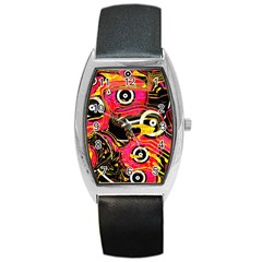 Abstract Clutter Barrel Style Metal Watch by Vaneshart