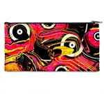 Abstract Clutter Pencil Cases Back