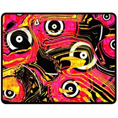 Abstract Clutter Fleece Blanket (medium)  by Vaneshart