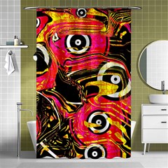 Abstract Clutter Shower Curtain 48  X 72  (small)  by Vaneshart