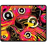 Abstract Clutter Double Sided Fleece Blanket (Medium)  58.8 x47.4  Blanket Front