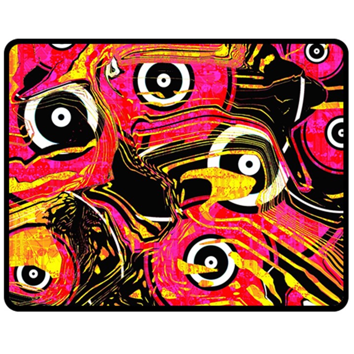 Abstract Clutter Double Sided Fleece Blanket (Medium) 